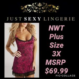 NWT Just Sexy Lingerie Plus Size 3X